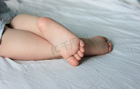 可爱宝宝的脚。