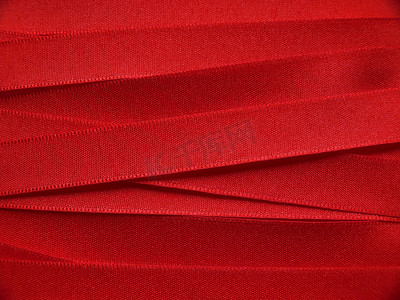 闪亮的红色缎带