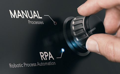 变化过程摄影照片_RPA，机器人过程自动化。