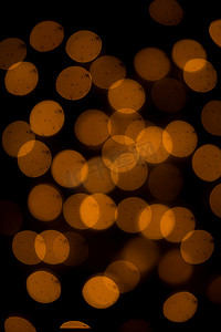 抽象光点摄影照片_散焦光点抽象背景。