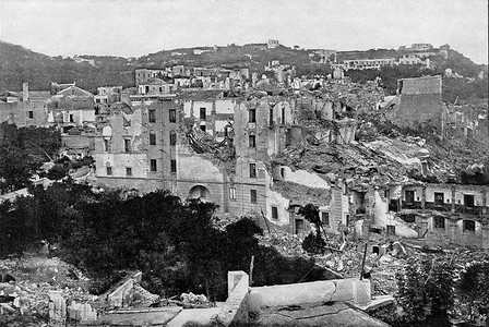 7 月地震后伊斯基亚岛的 Casamicciola