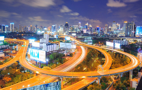 曼谷市区夜景