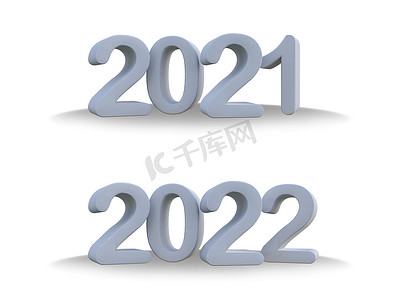 3d 渲染文本 2021 &2022
