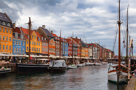 Nyhavn 或新港，哥本哈根，丹麦