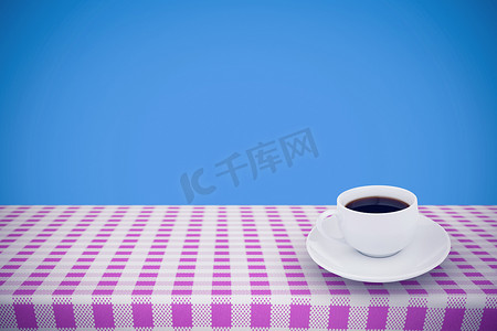 一杯咖啡的合成图像