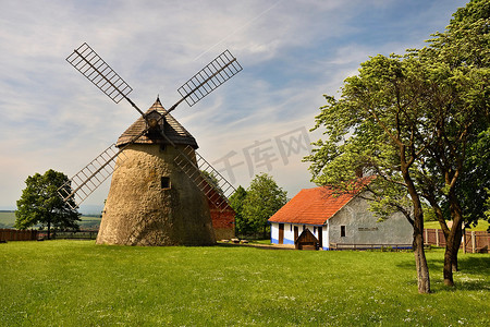 老风车-捷克共和国欧洲。