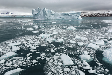 南极洲极冠全景图，南极洲近水极冠