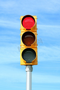 红色交通信号灯
