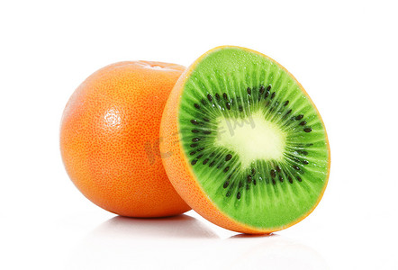 杂种摄影照片_杂种水果奇异果-葡萄柚