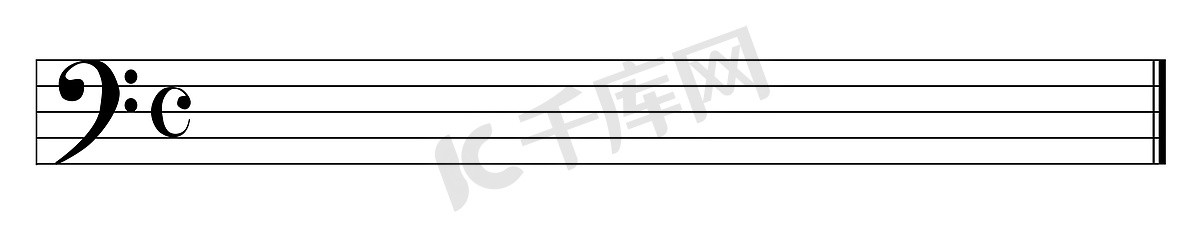 低音谱号音乐符号 Web 横幅