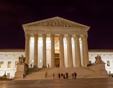 美国最高法院国会山夜星华盛顿特区