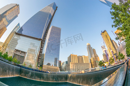 纽约城 - 5 月 23 日：纽约世贸中心的 9/11 纪念馆