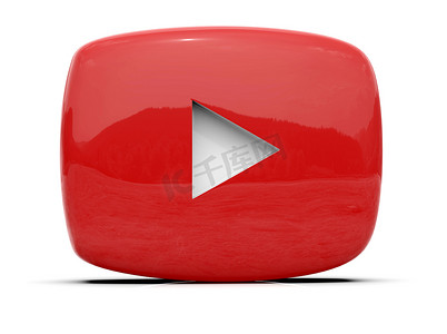 音乐在线摄影照片_Youtube 播放按钮标志视频图标徽标在线广播服务符号
