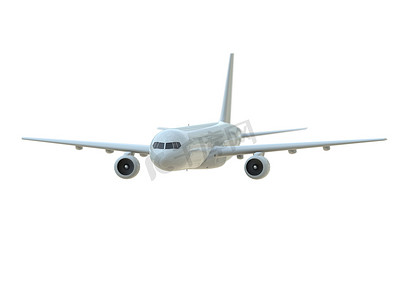 白色航空货运服务中的商用客机