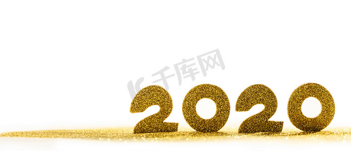 新年海报背景设计摄影照片_2020新年奢华设计