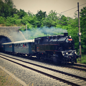 历史悠久的蒸汽火车。
