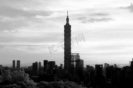 101摄影照片_拥有 101 座摩天大楼的城市景观