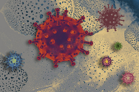 流行病预防摄影照片_COVID-19冠状病毒预防和检疫概念海报