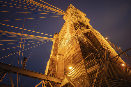 美国a摄影照片_辛辛那提的约翰·A·罗布林吊桥