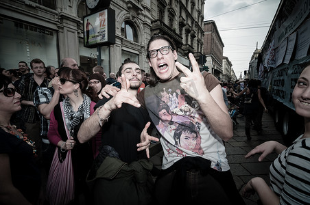 2013 年 5 月 1 日在米兰举行的劳动节庆祝活动