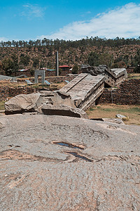 埃塞俄比亚阿克苏姆市著名的古代方尖碑