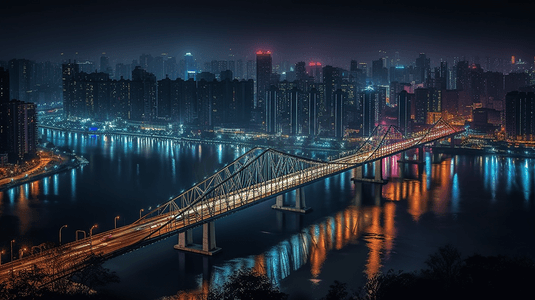 重庆江边城市全景