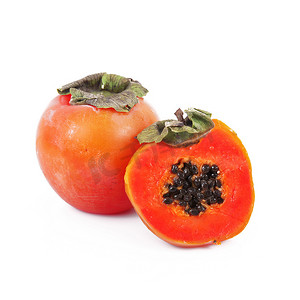 杂种水果cachi-papaya
