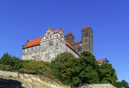 城堡和教堂，奎德林堡，德国