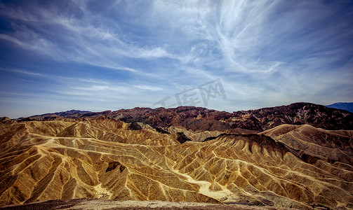 Zabriskie 点，死亡谷，加利福尼亚州，美国