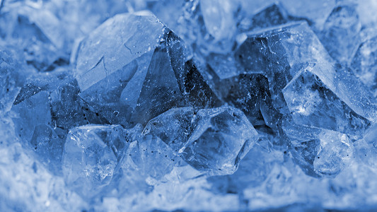 蓝色结晶摄影照片_蓝矾结晶 - 硫酸铜