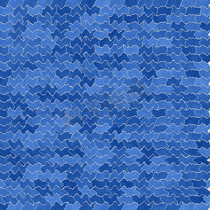 蓝色抽象波浪细胞背景