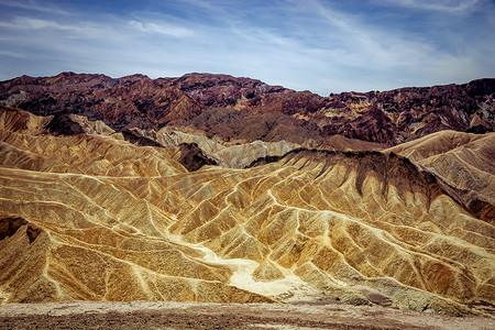 Zabriskie 点，死亡谷，加利福尼亚州，美国