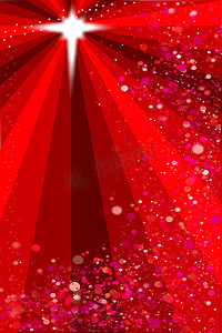红色的星摄影照片_红色圣诞星背景