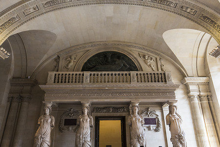 女像柱室，卢浮宫，巴黎，法国