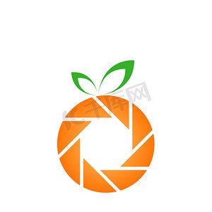 橙色摄影标志