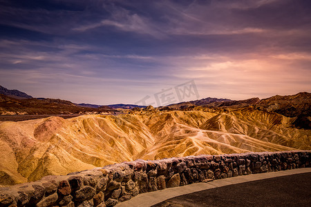 Zabriskie 点，死亡谷，加利福尼亚州，美国