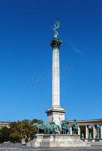 千年城市摄影照片_千年纪念碑，布达佩斯，匈牙利