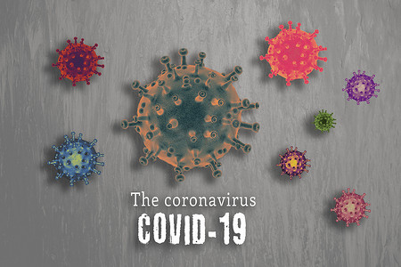 COVID-19冠状病毒预防和检疫概念海报