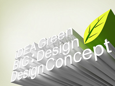 创意字体设计摄影照片_字体 3d 面板，创意概念设计