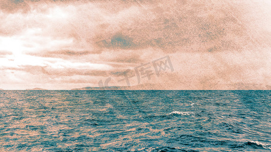 海洋模糊摄影照片_模糊的抽象海洋图