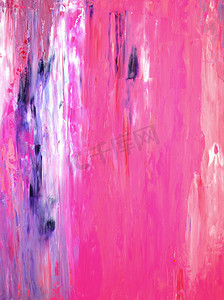 室内设计摄影照片_粉色和紫色抽象艺术绘画