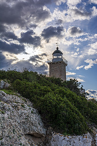 Cape Melagkavi 灯塔也被称为 Cape Ireon Light