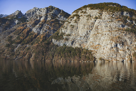 贝希特斯加登摄影照片_贝希特斯加登国家公园的 Koenigssee 湖