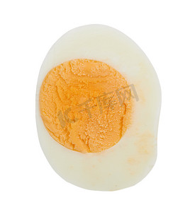 鸡蛋黄色摄影照片_煮鸡蛋