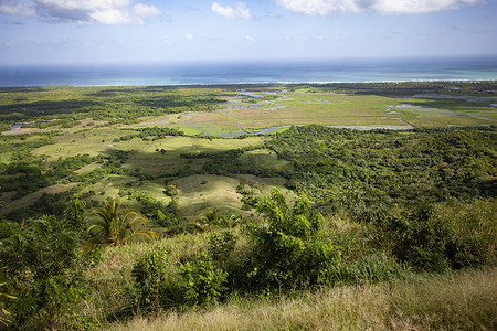 多米尼加共和国 3 的 Montaña Redonda 全景