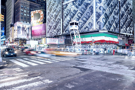 点赞新时代摄影照片_纽约城-2013 年 5 月 22 日：时代广场在一个春日。