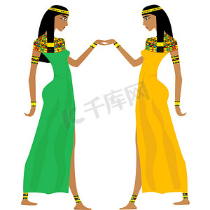 跳舞的古埃及妇女