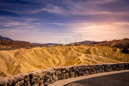 Zabriskie 点，死亡谷，加利福尼亚州，美国