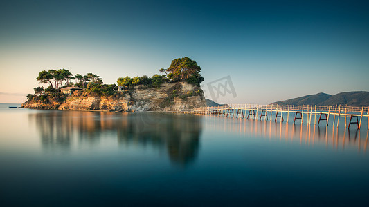 浮雕岛的美丽景色。