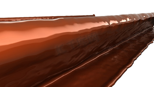 融化的巧克力滴摄影照片_融化的巧克力或可可咖啡飞溅和液滴